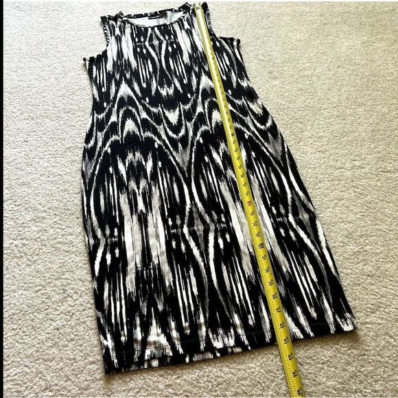 Apt 9 Black, Gray, & White Sleeveless Bodycon Midi Dress Sz Medium NWOT - Picture 4 of 8